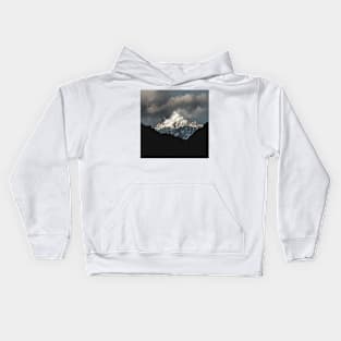 Mountain Above a Valley Kids Hoodie